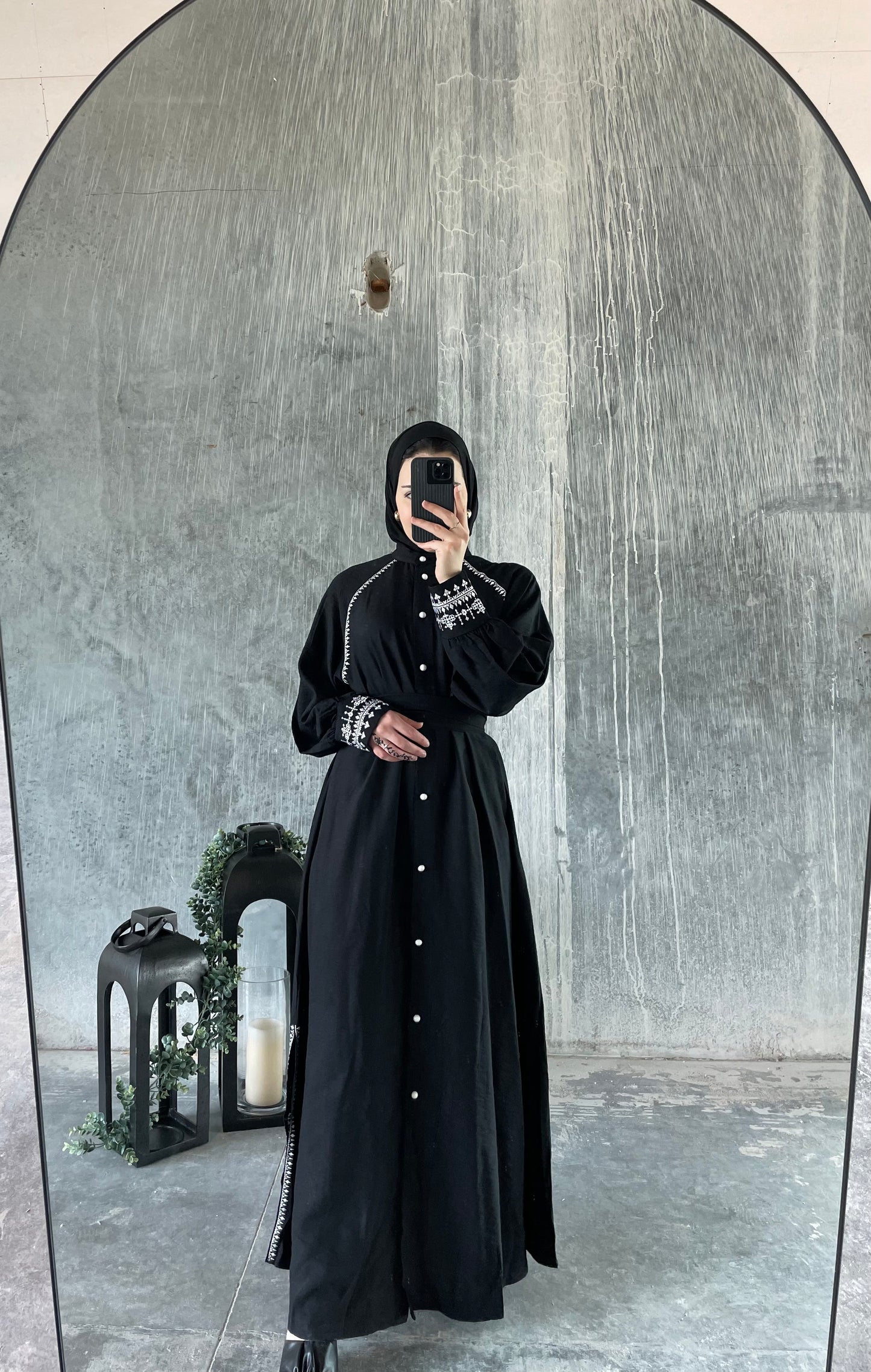 Simply Embroidered Abaya