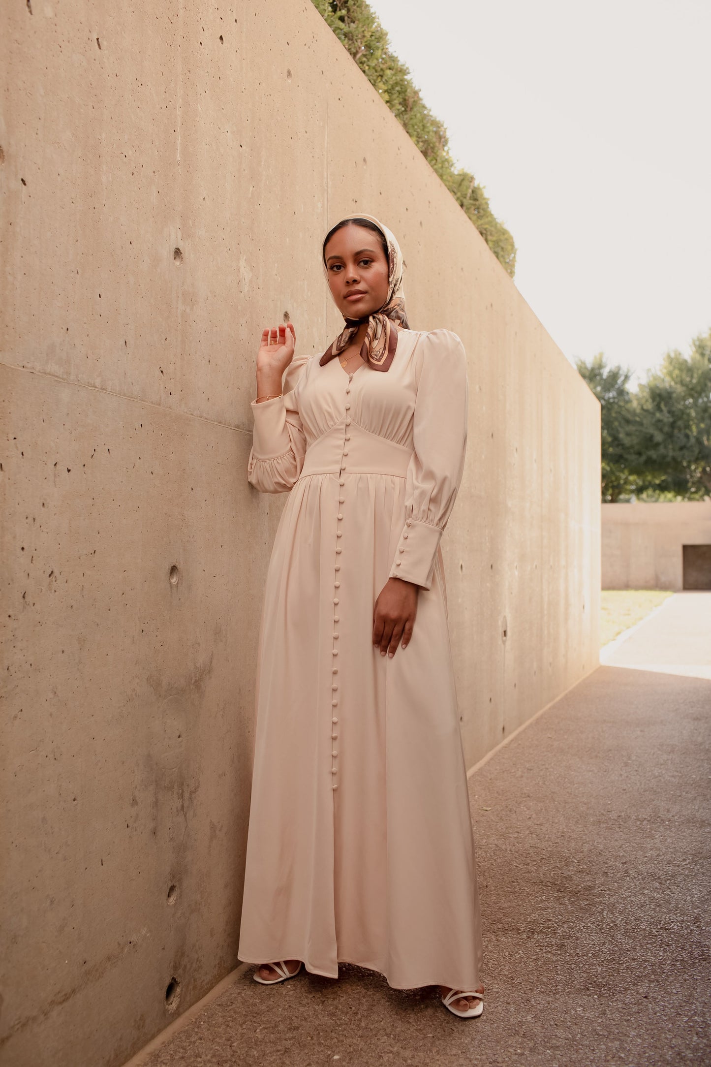 le chic Button Maxi - Pearl