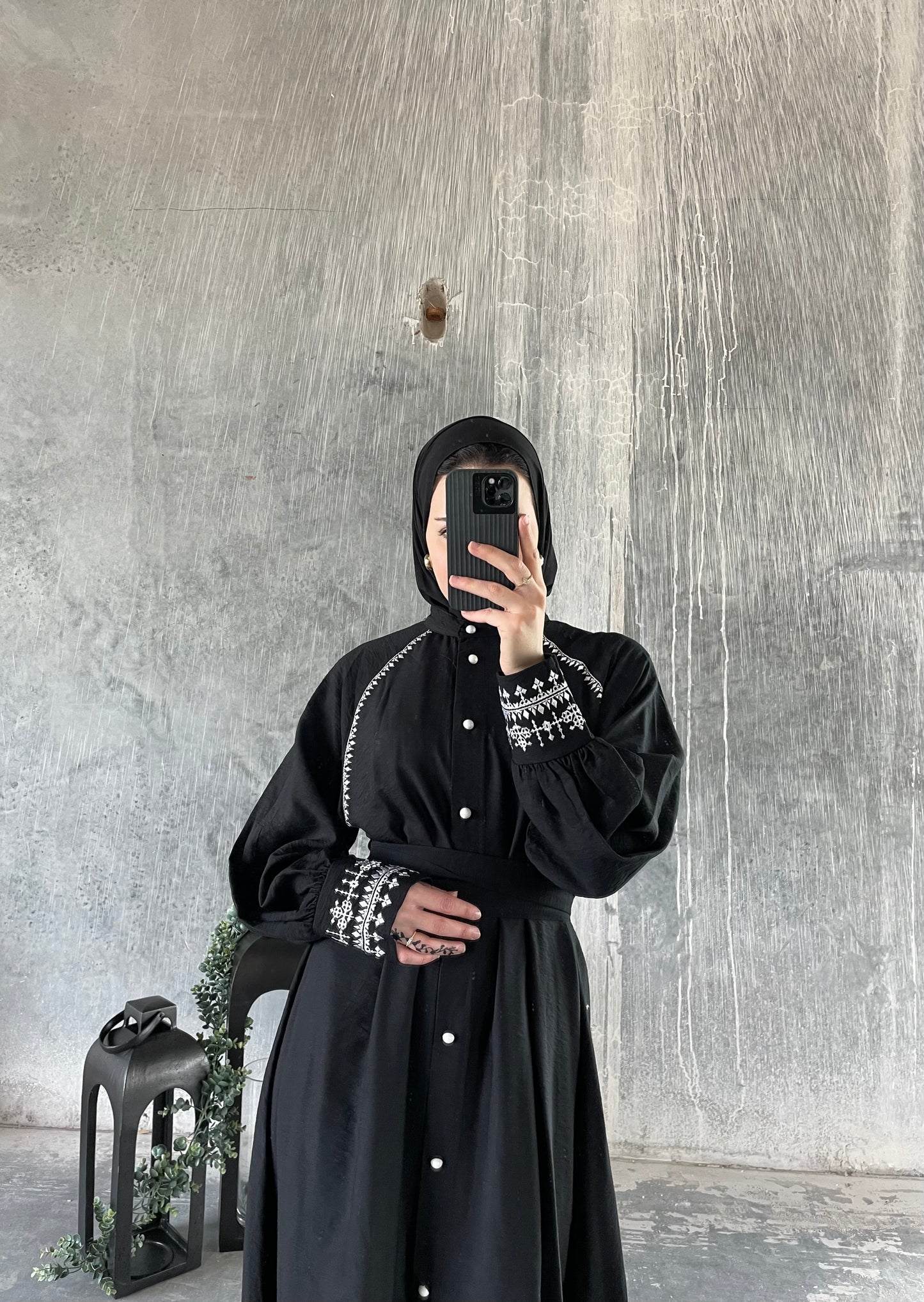 Simply Embroidered Abaya
