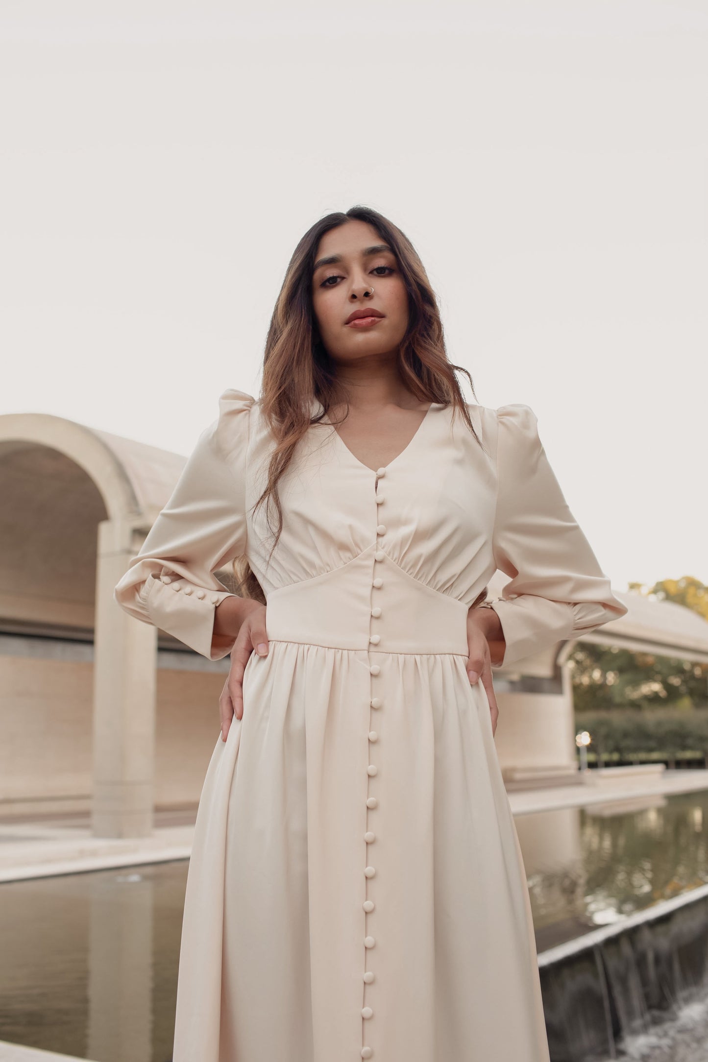le chic Button Maxi - Pearl