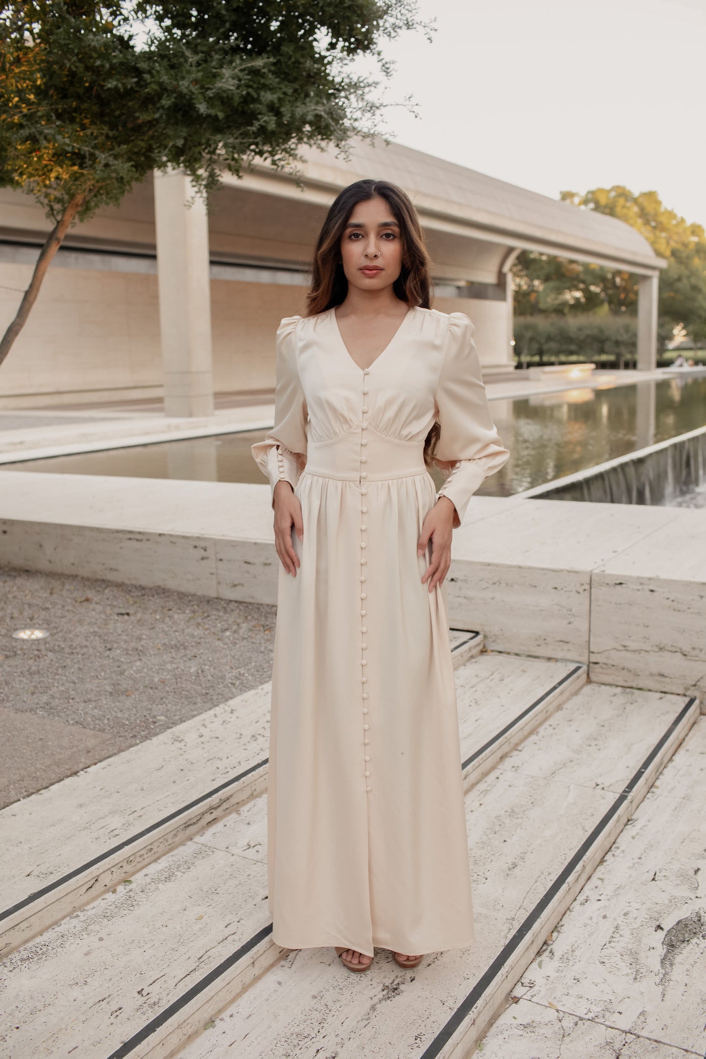 le chic Button Maxi - Pearl