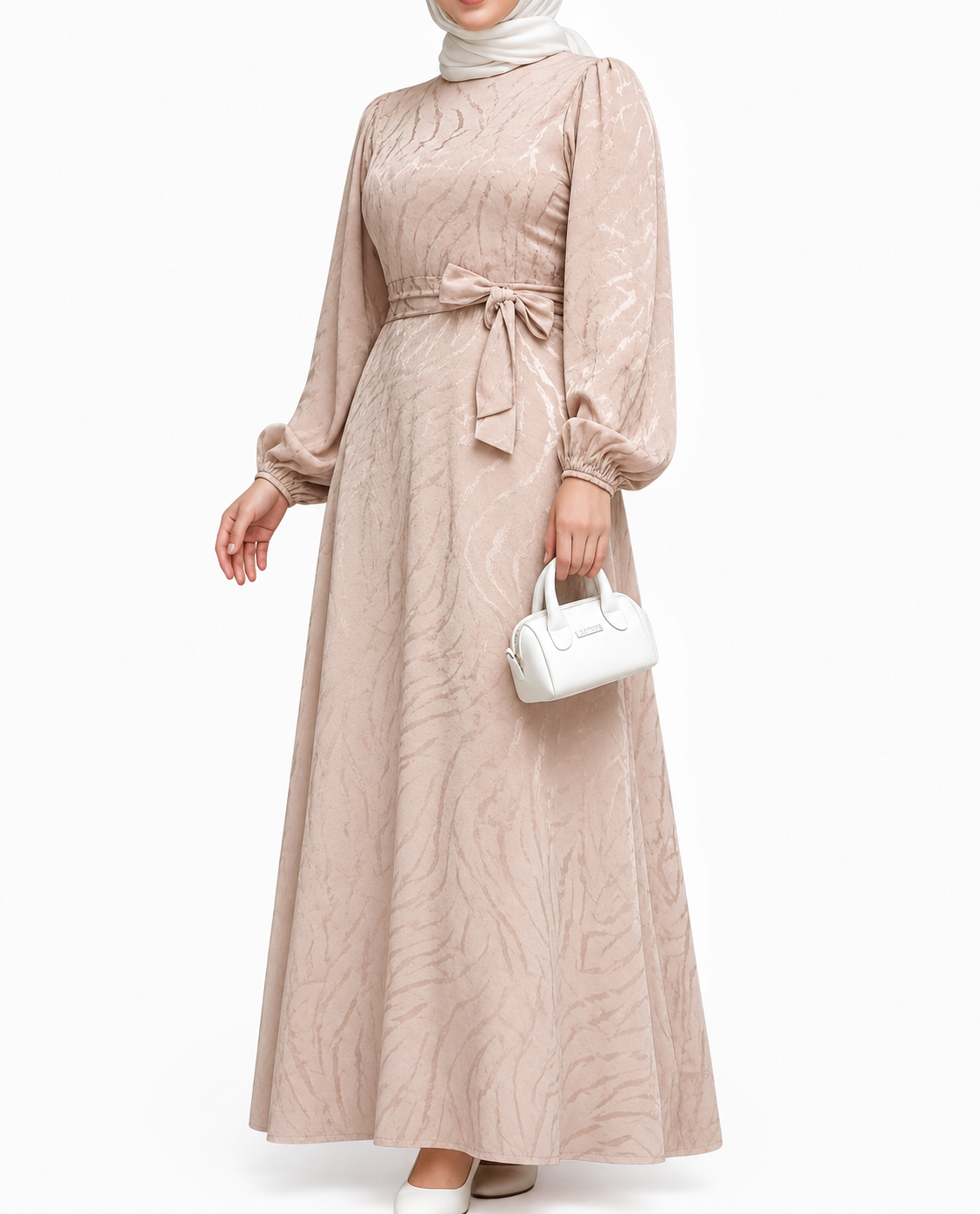 Satin Detail Dress - Sugar