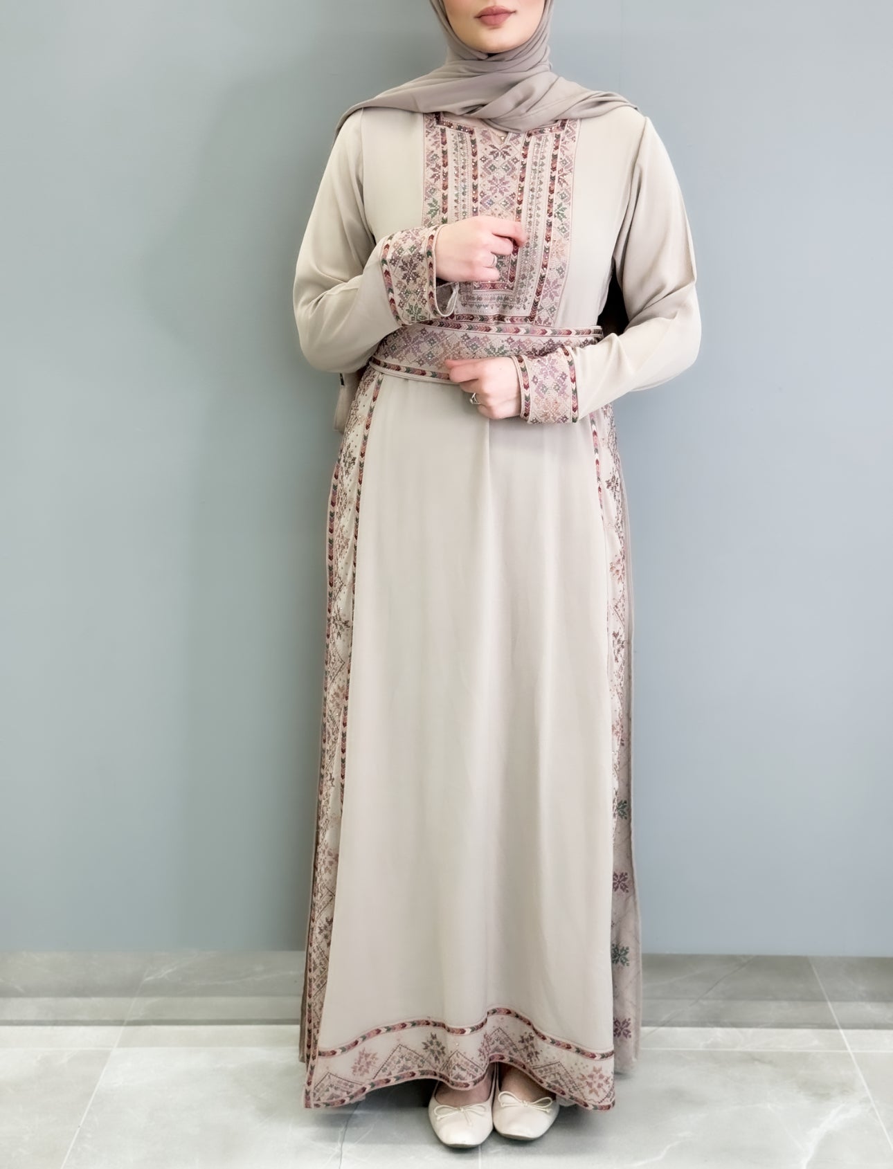 Falahi Princess Dress - Beige