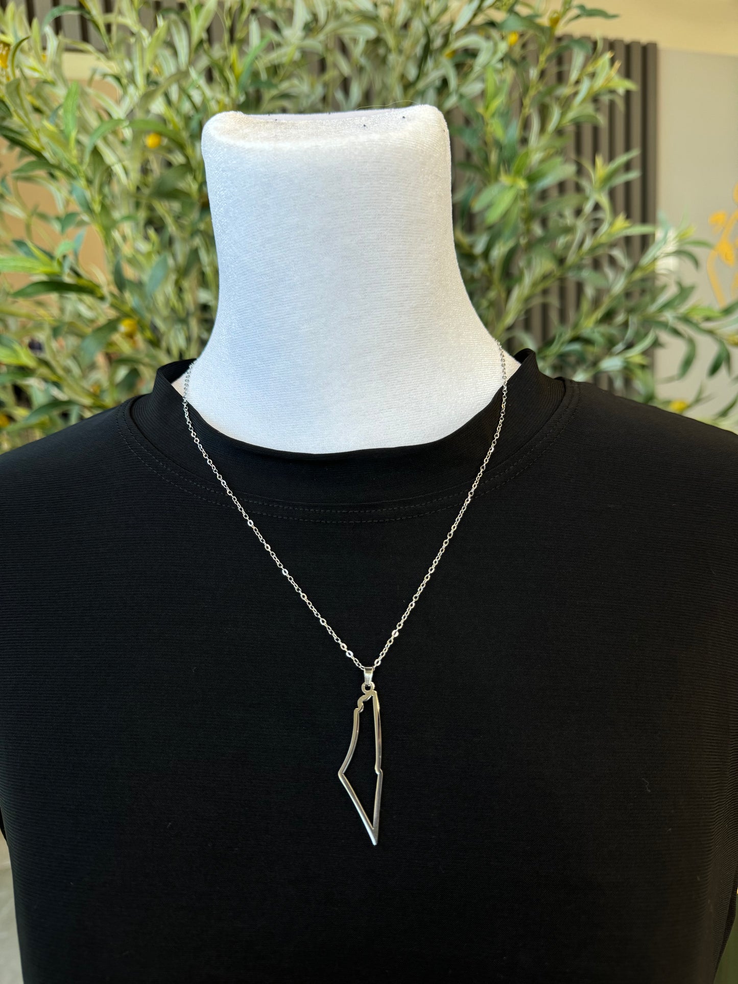 Pali Necklace - Silver Map