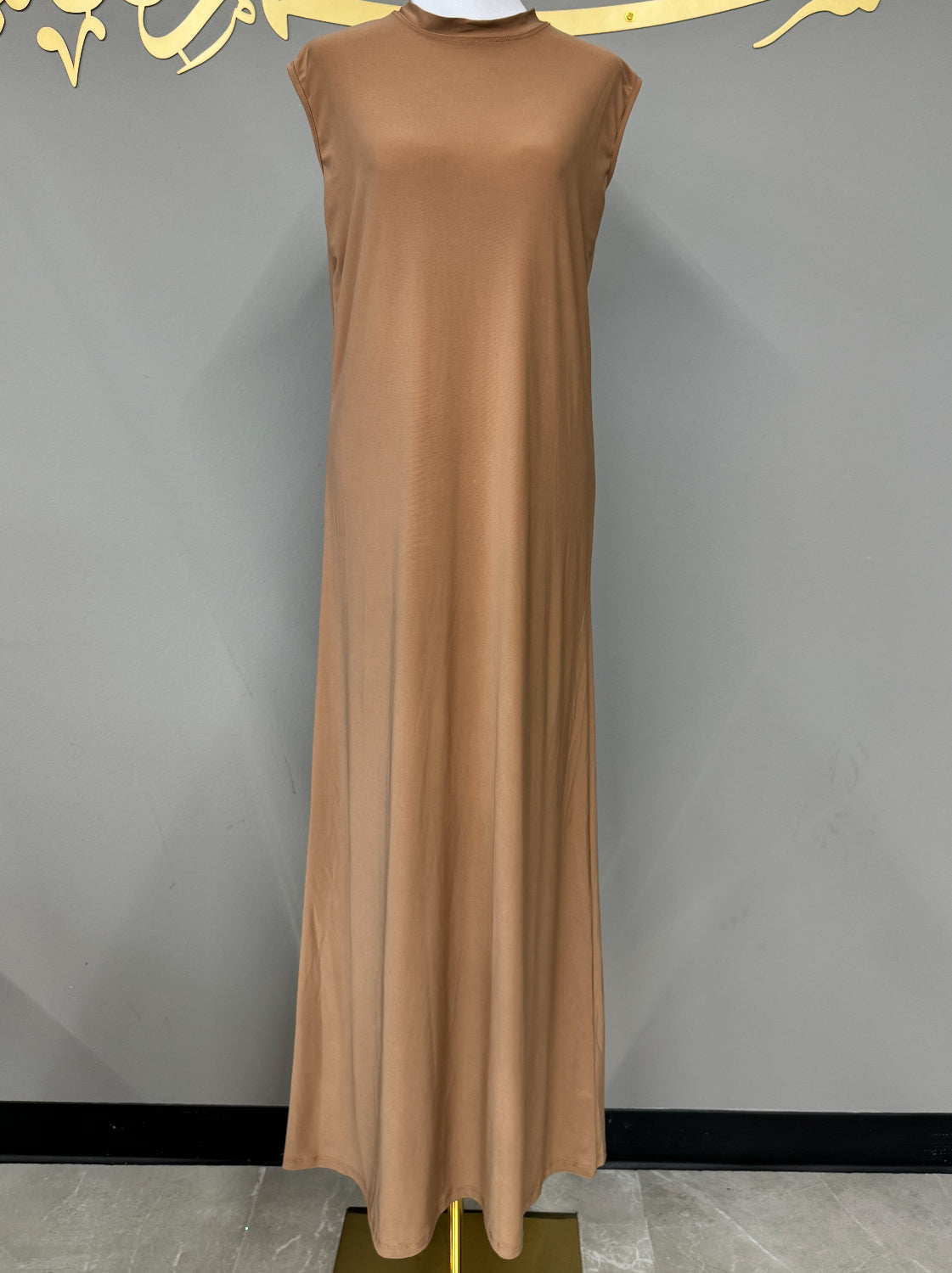 Basic Sleeveless Maxi - Terracotta