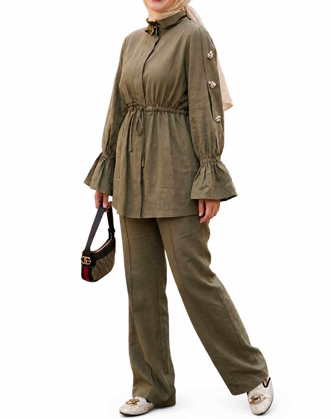 Button Set- Olive Green