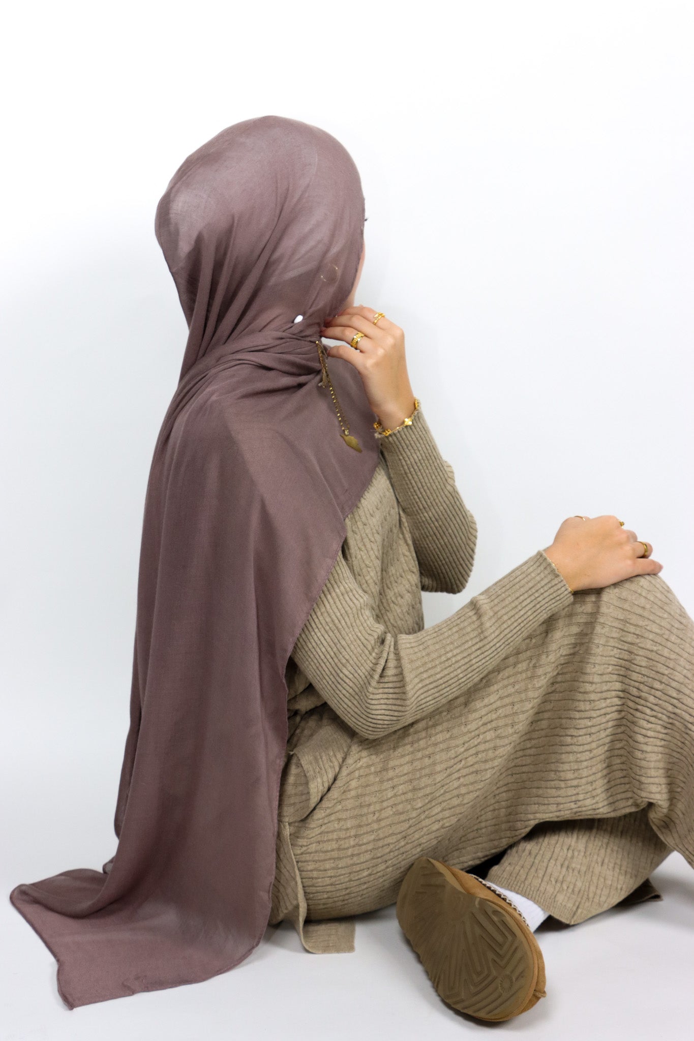 Knit Sweater Set - Beige