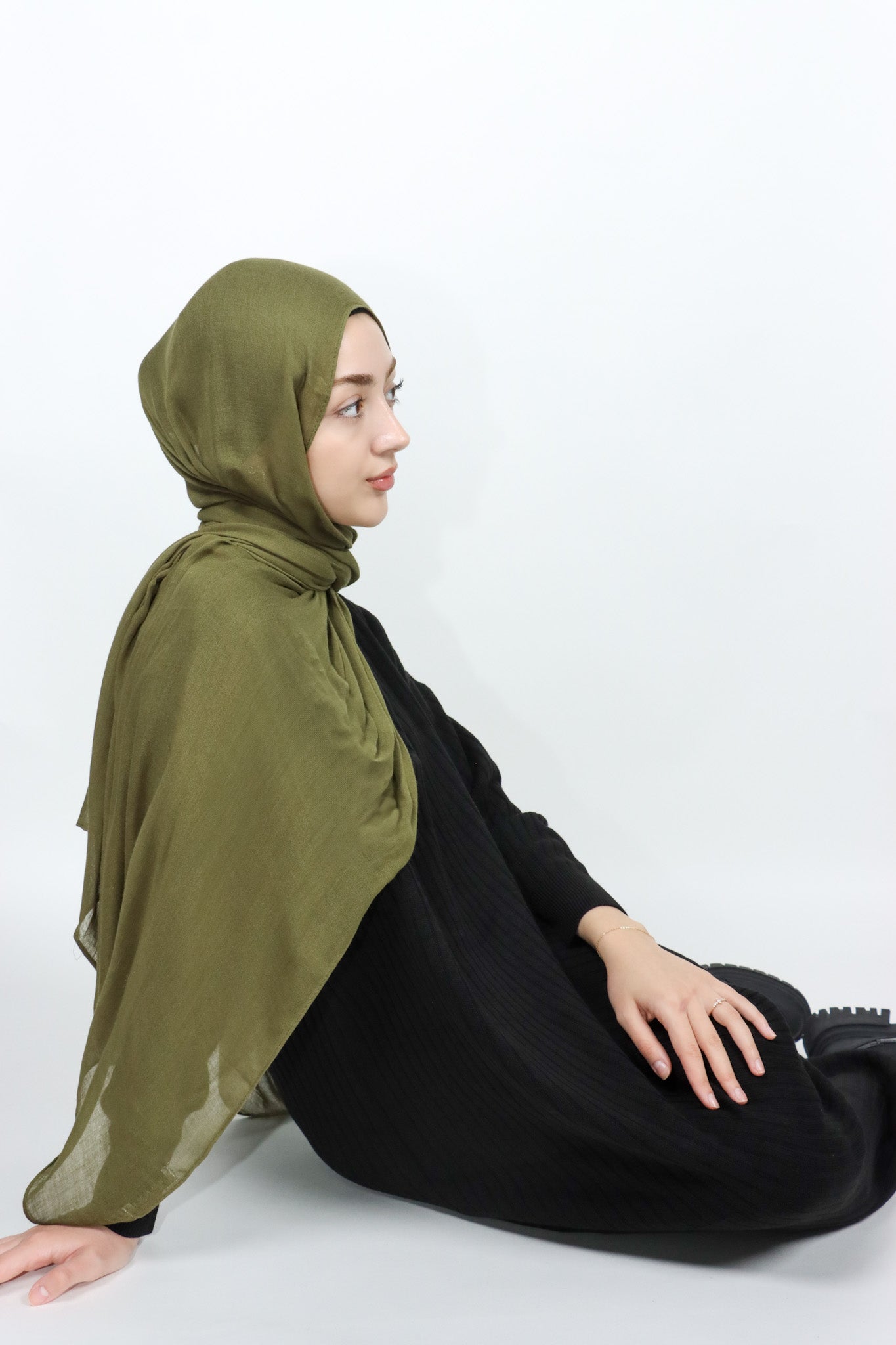 Sweater Zip Dress - Black