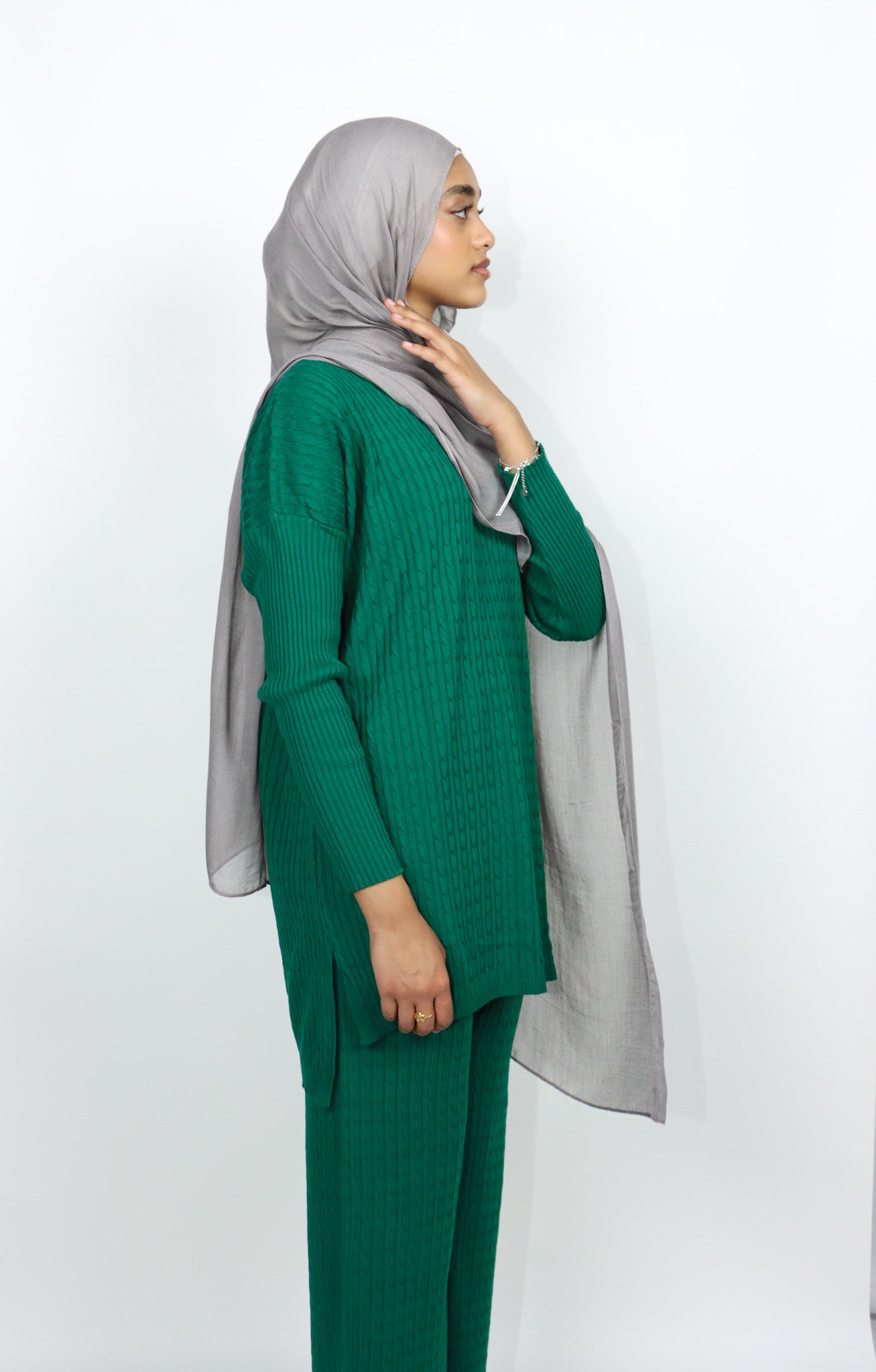 Knit Sweater Set - Emerald