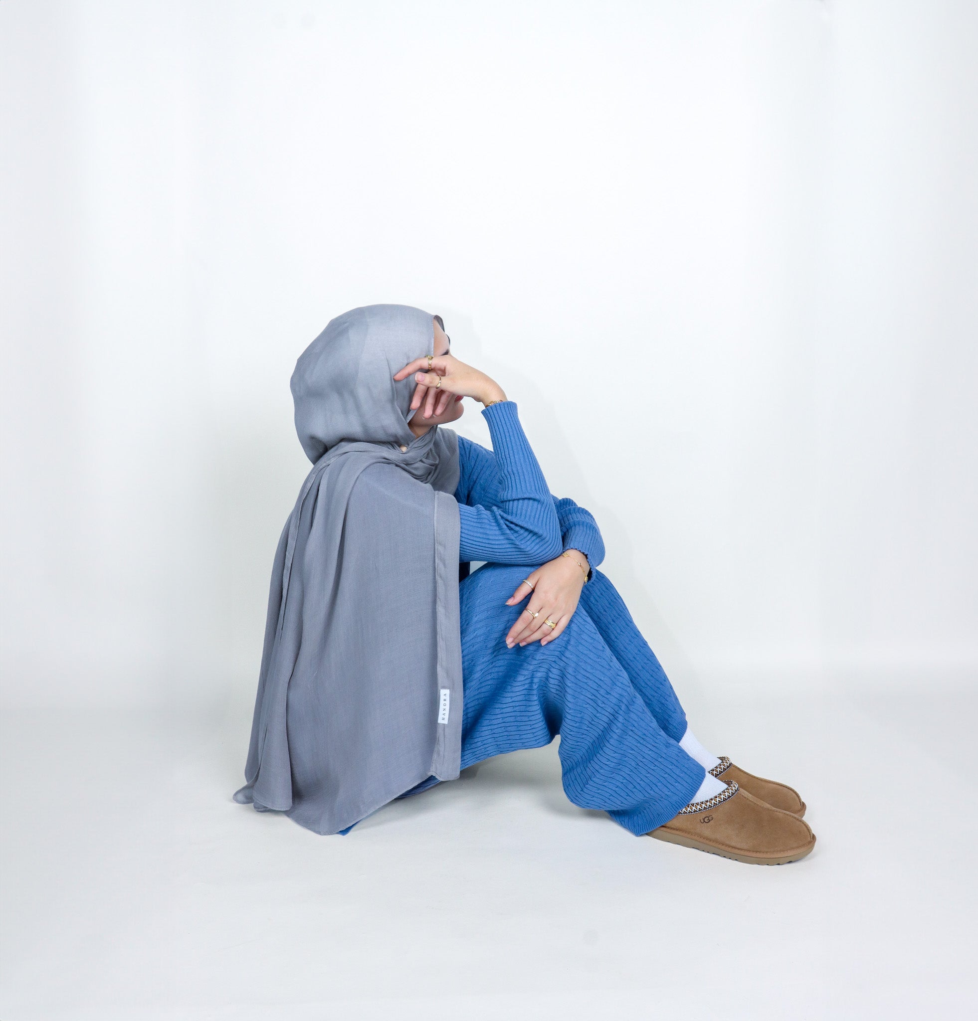 Knit Sweater Set - Sky