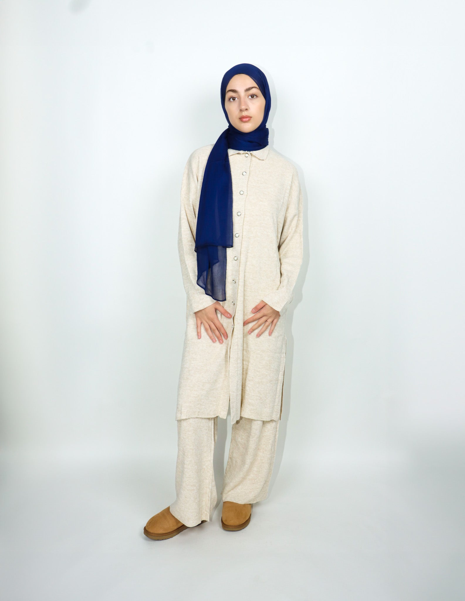 Midi Button Set - Cream