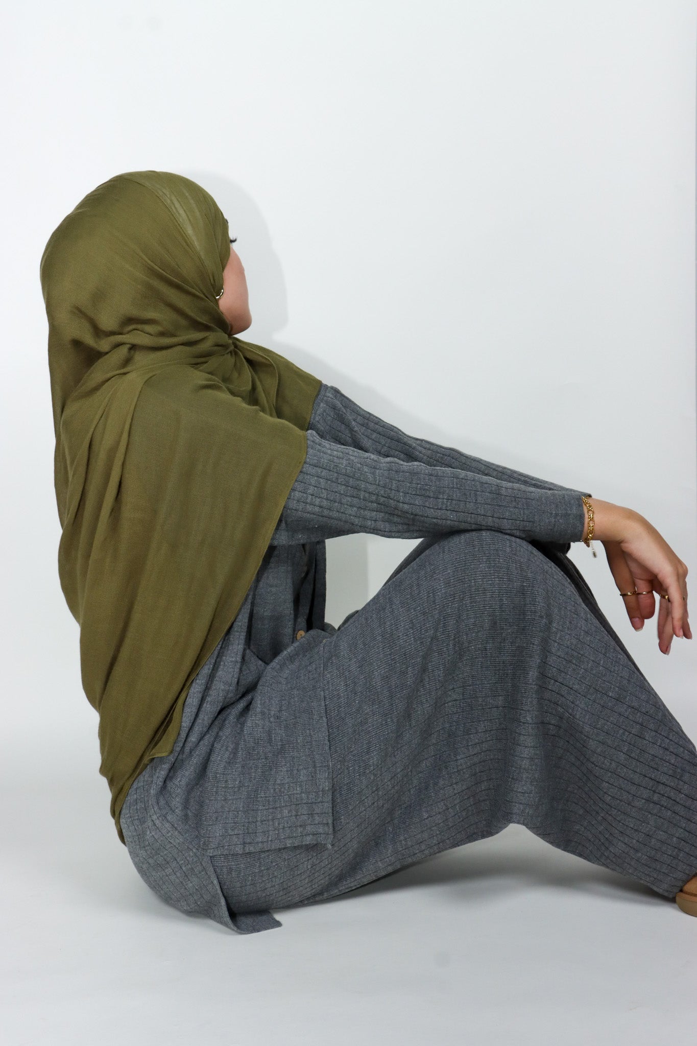 Button Knit Set - Storm