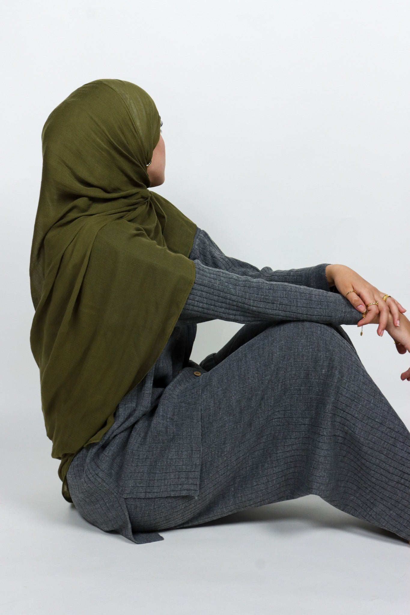 Button Knit Set - Storm