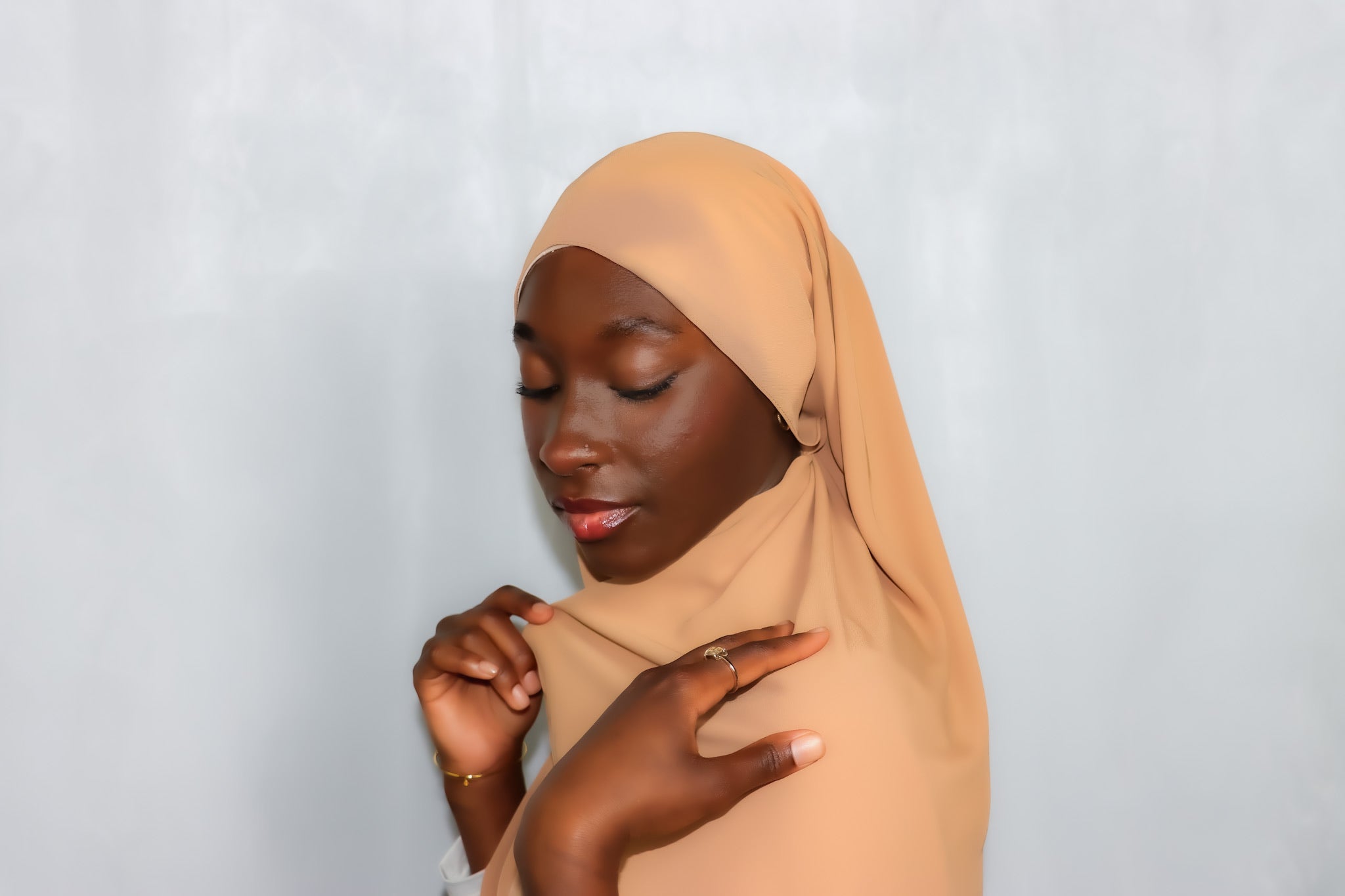 Premium Chiffon Taupe Hijab
