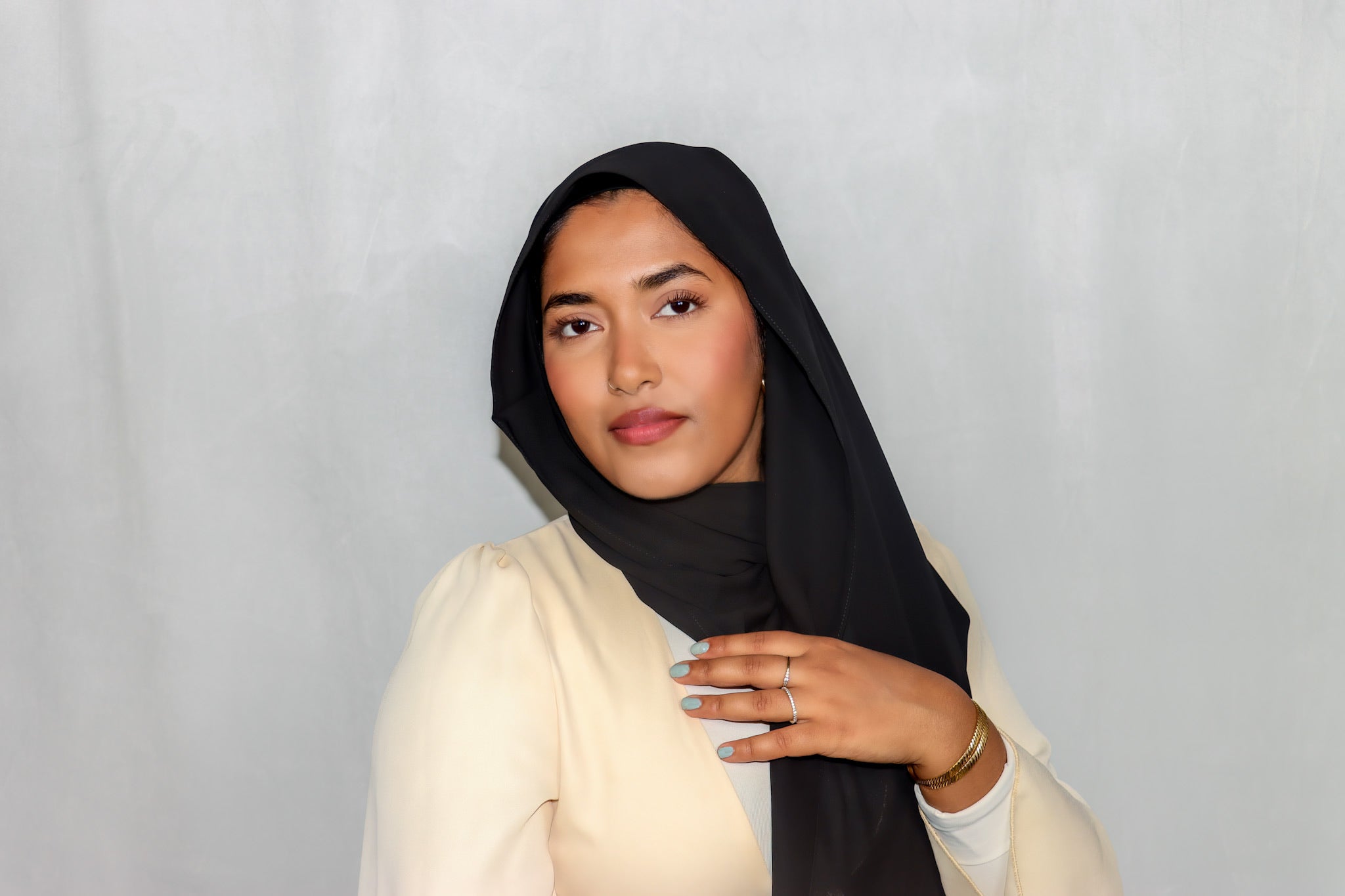 Premium Chiffon Black Hijab