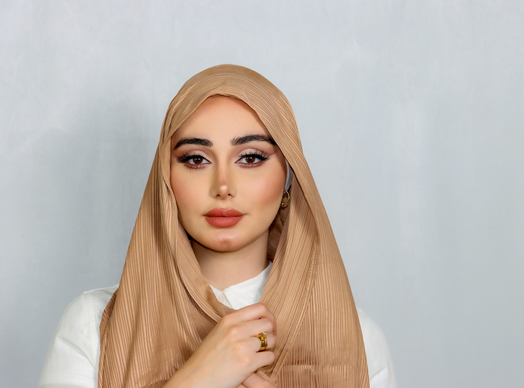 Premium Ribbed Jersey Taupe Hijab