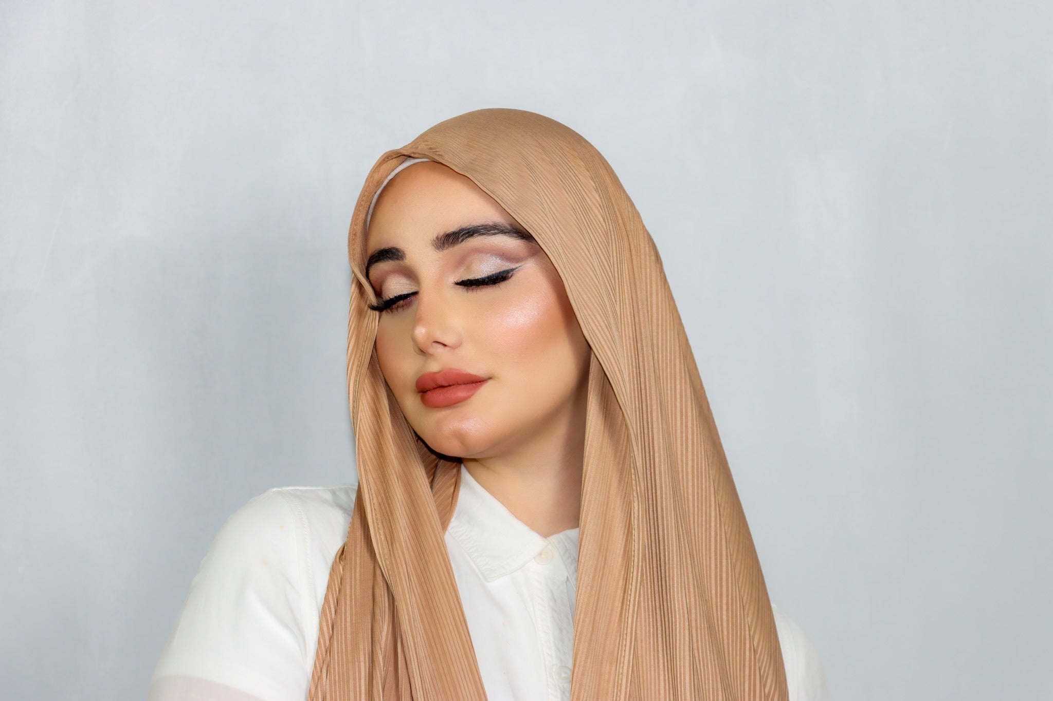 Premium Ribbed Jersey Taupe Hijab