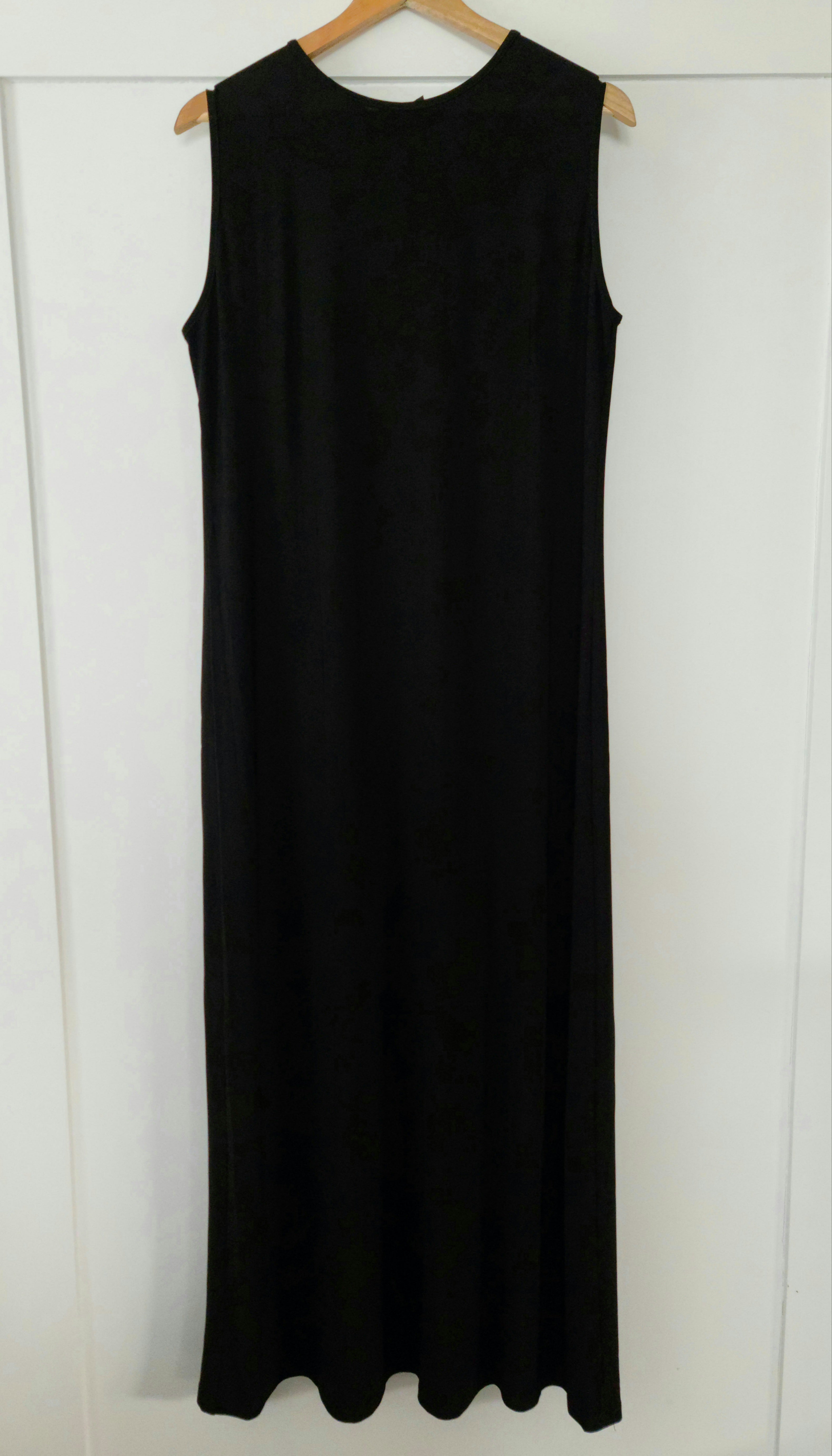 Basic Sleeveless Stretch Maxi - Black