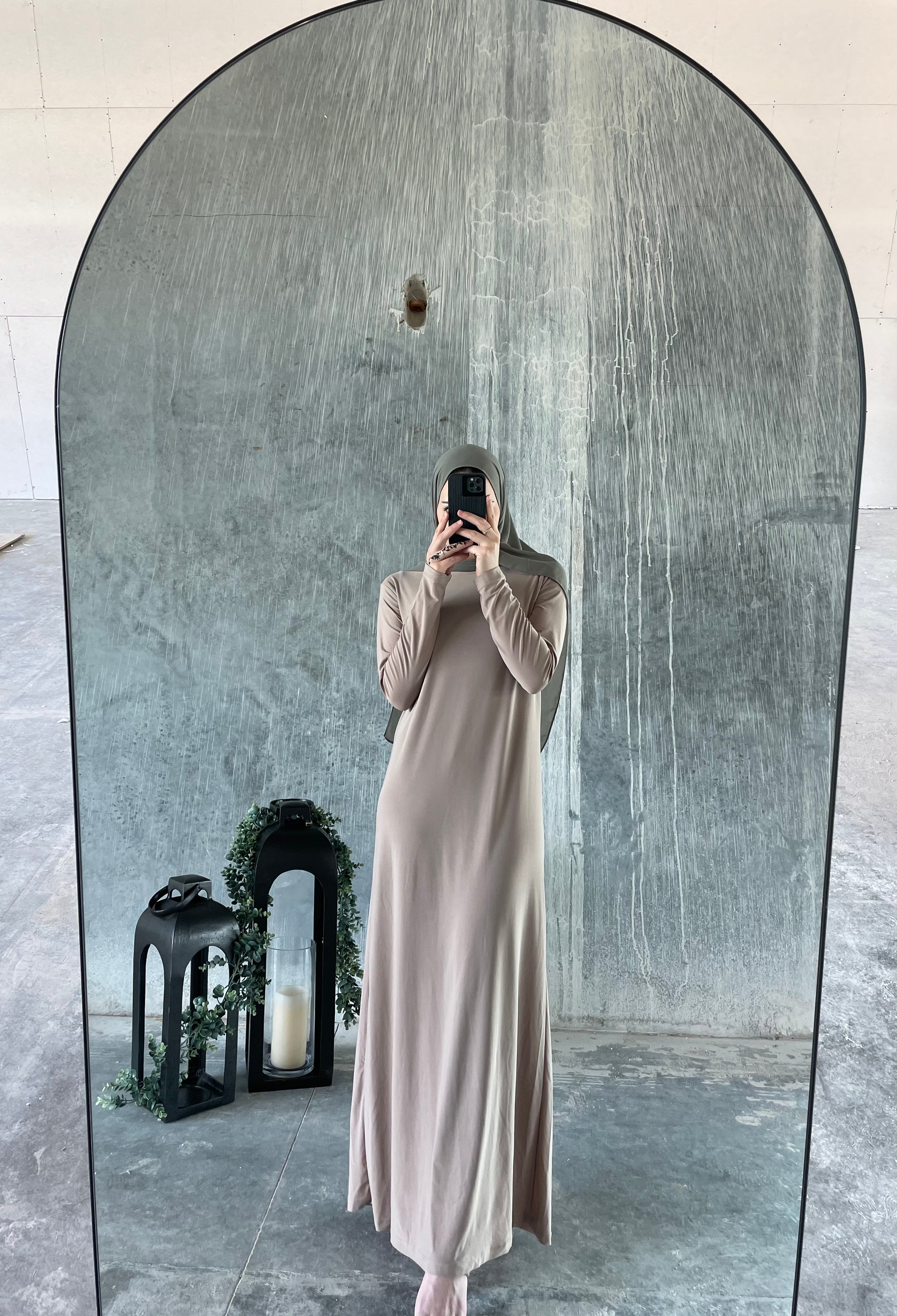 Basic Maxi Dress - Beige